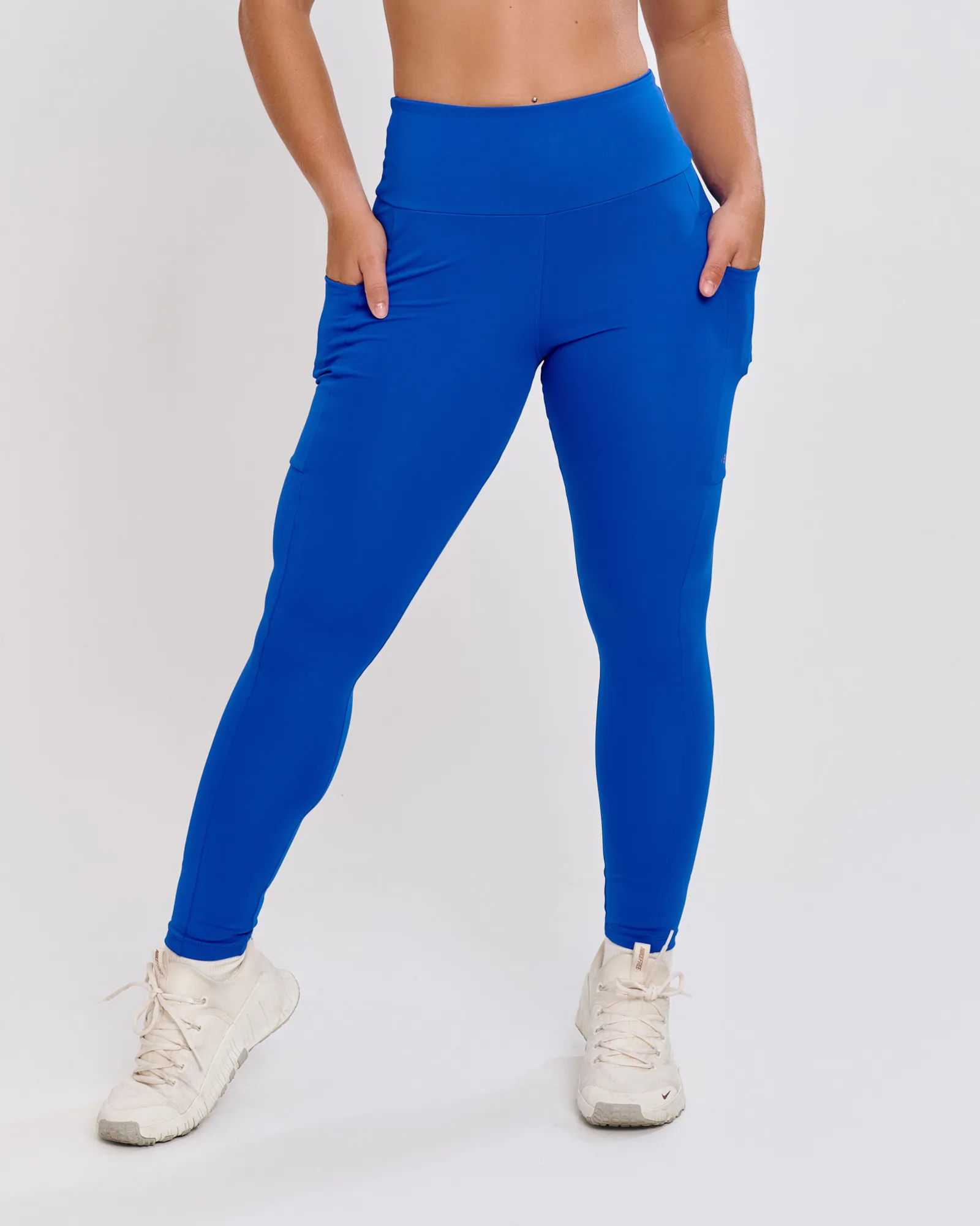 Calça Legging Bolso Ju Mamute Azul Royal