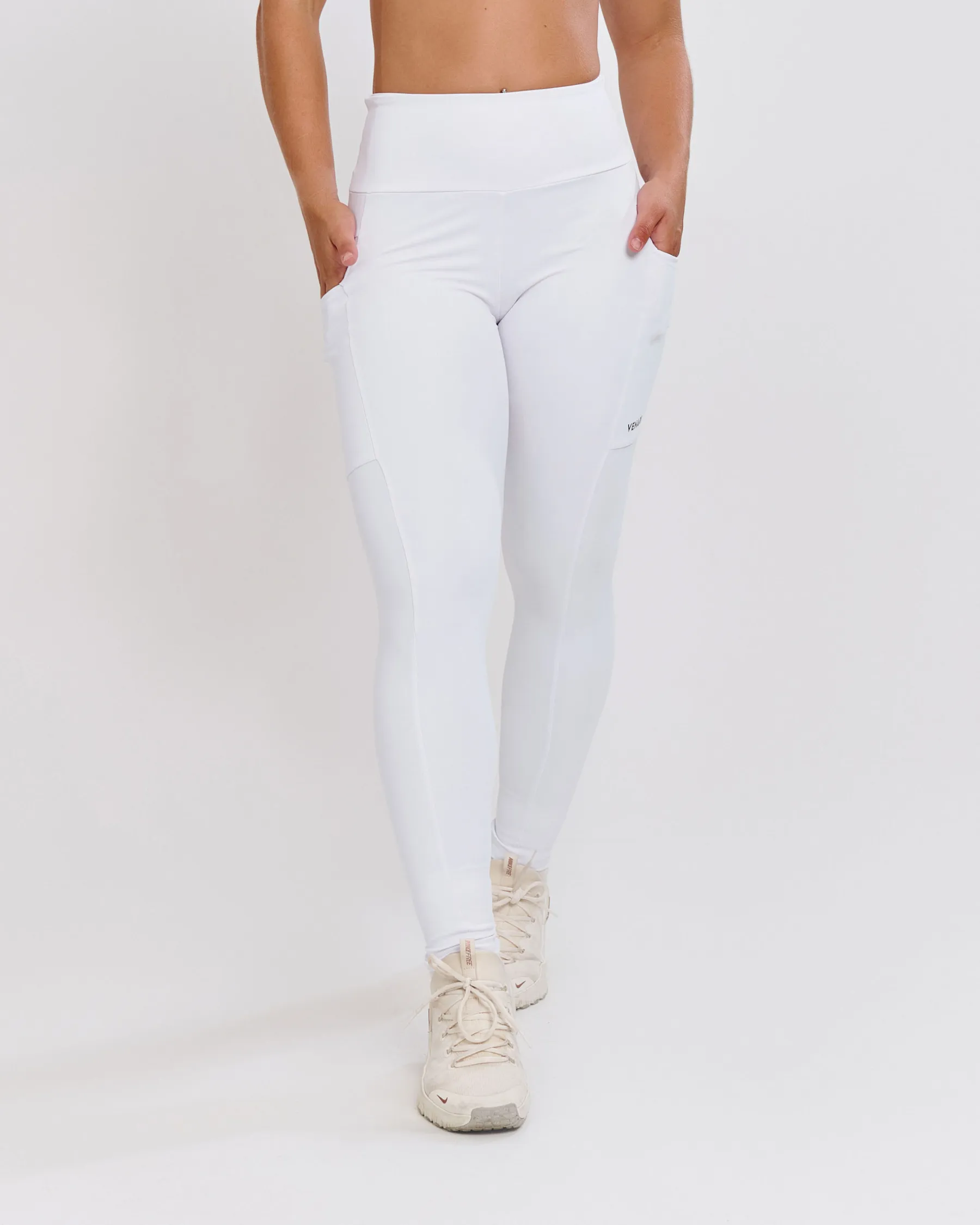 Calça Legging Bolso Ju Mamute Branca