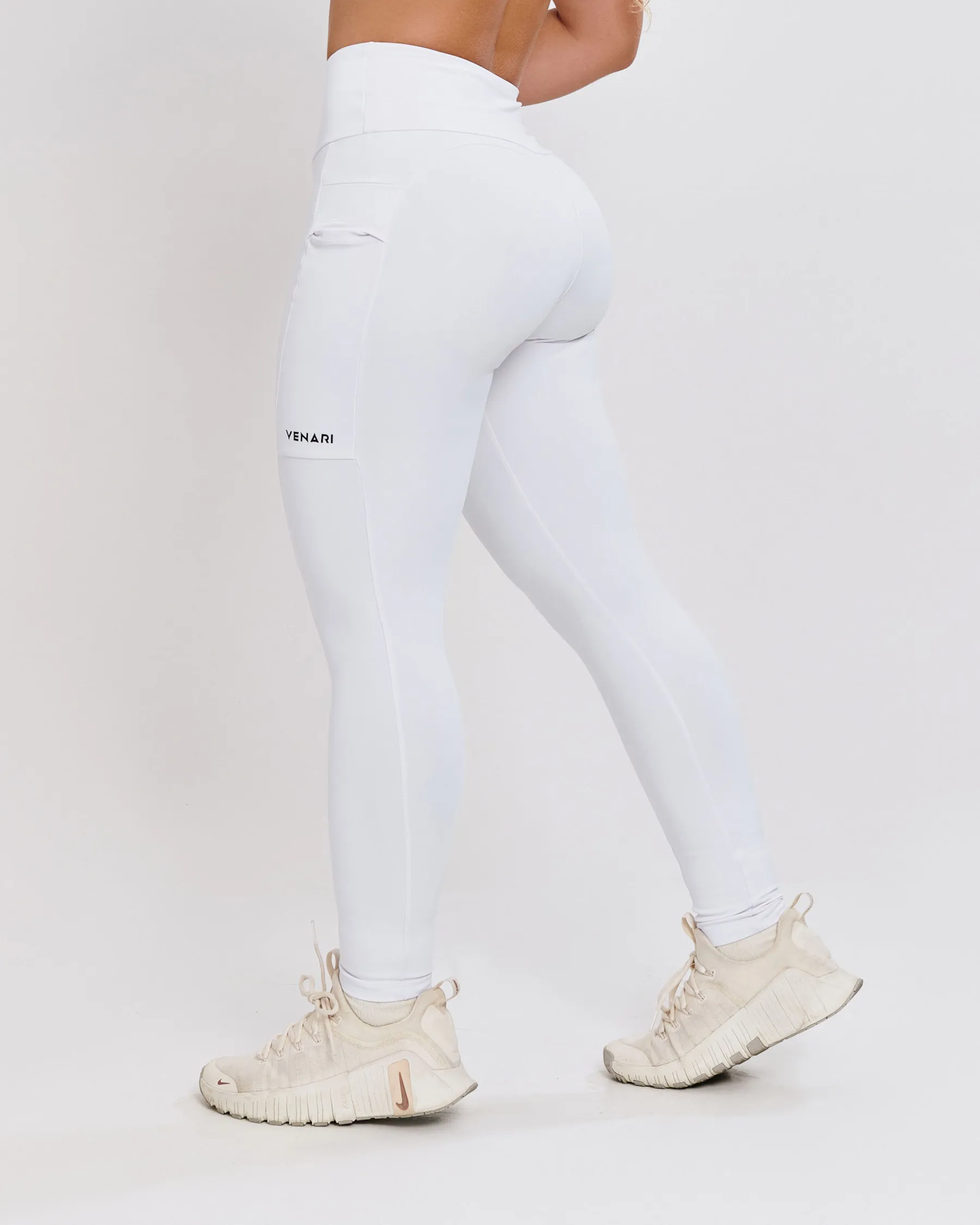 Calça Legging Bolso Ju Mamute Branca
