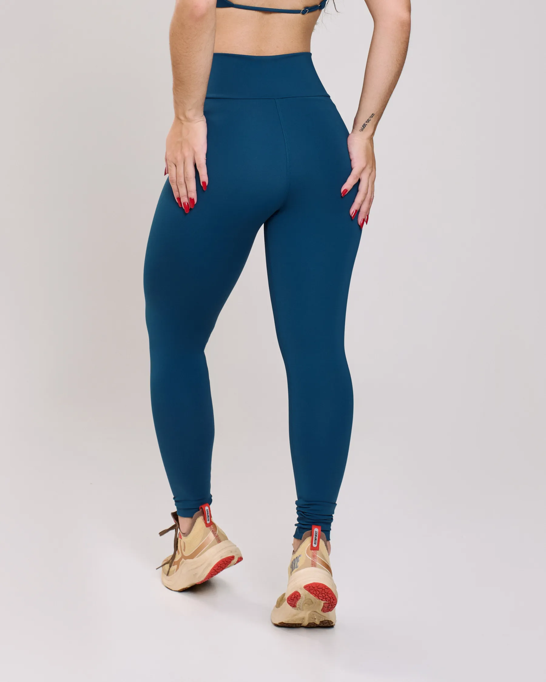 Calça Legging Cós Cruzado Gab Azul Profundo
