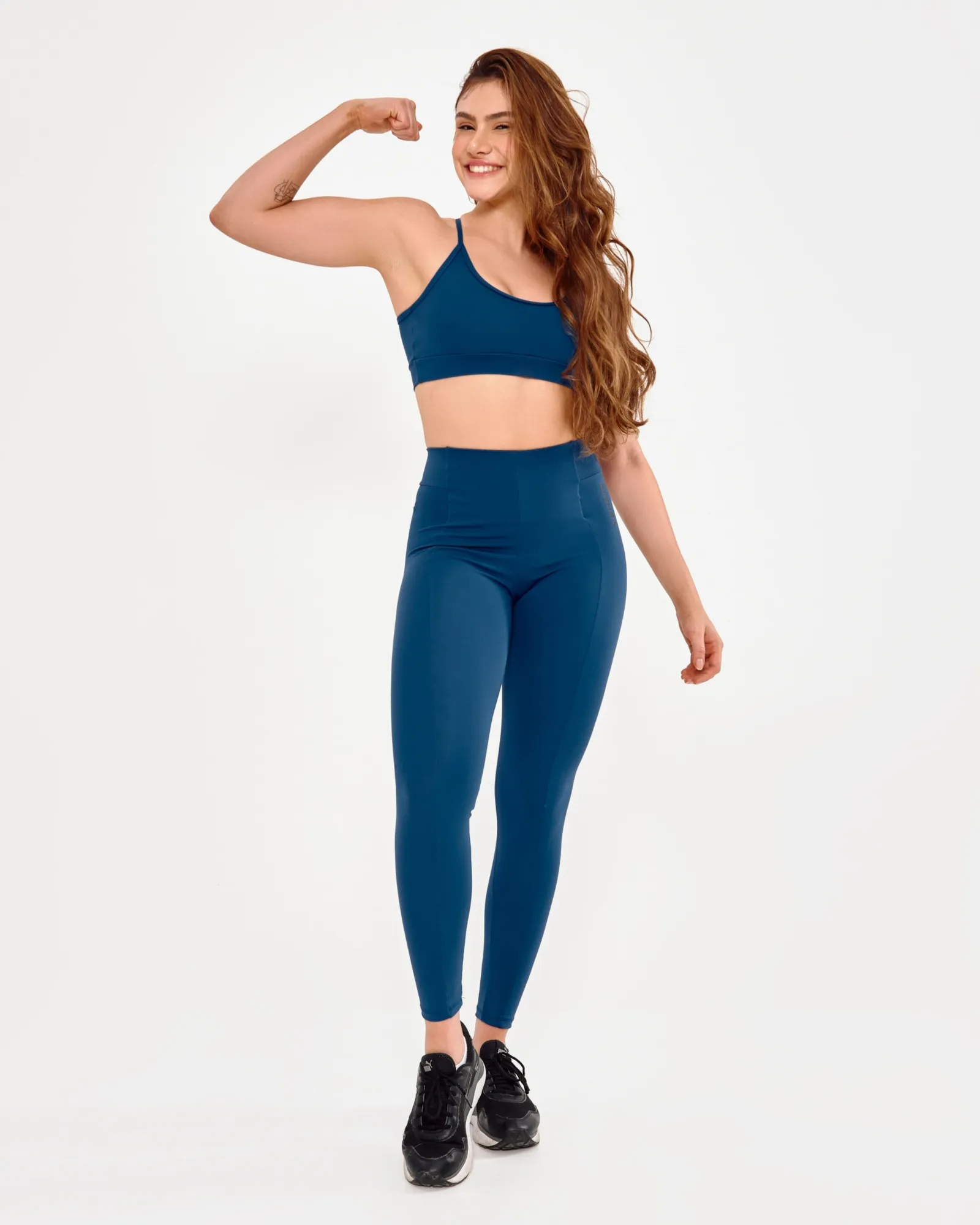 Calça Legging Pump Azul Profundo
