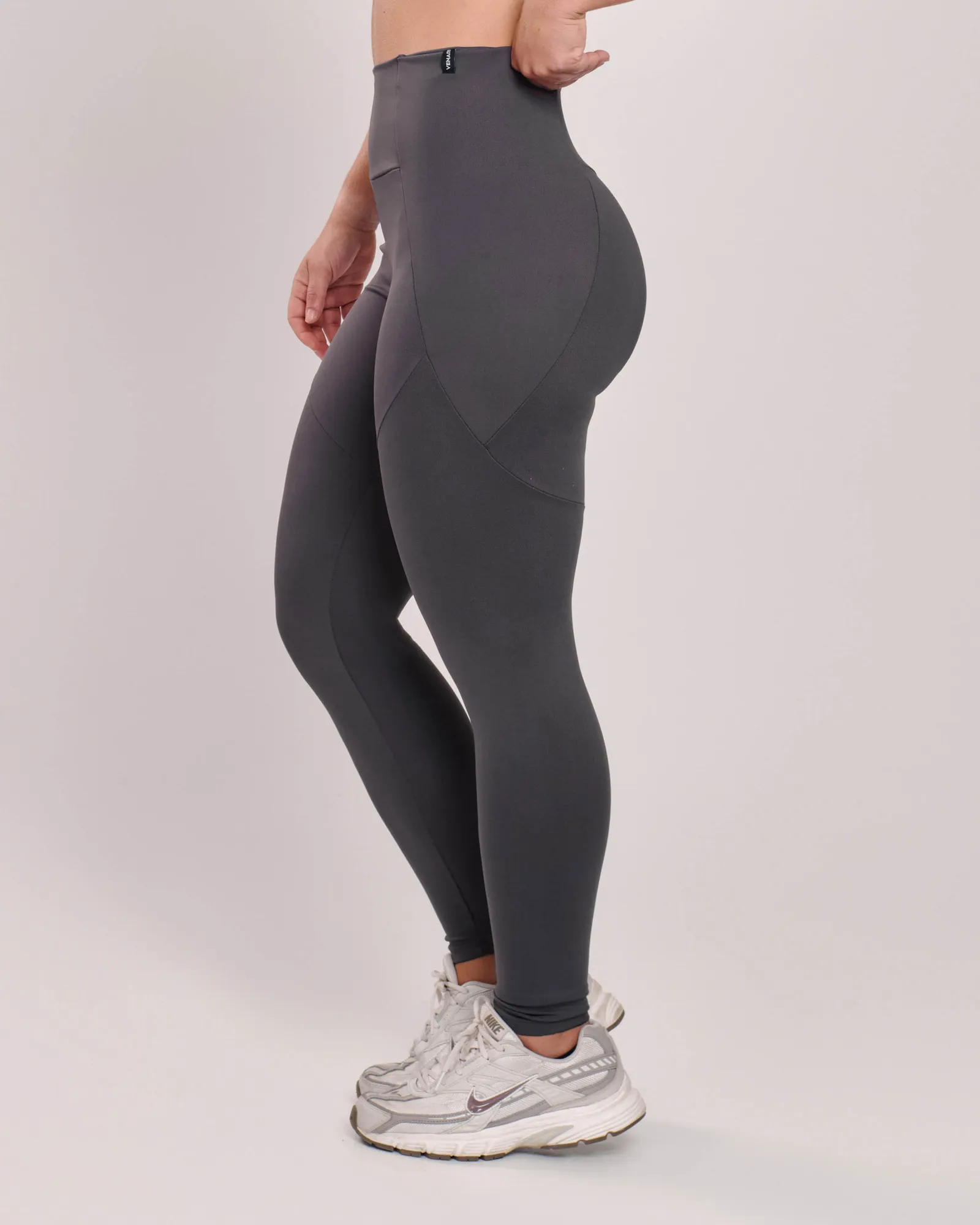 Calça Legging Recorte Com Bolso Grafite Ju Mamute