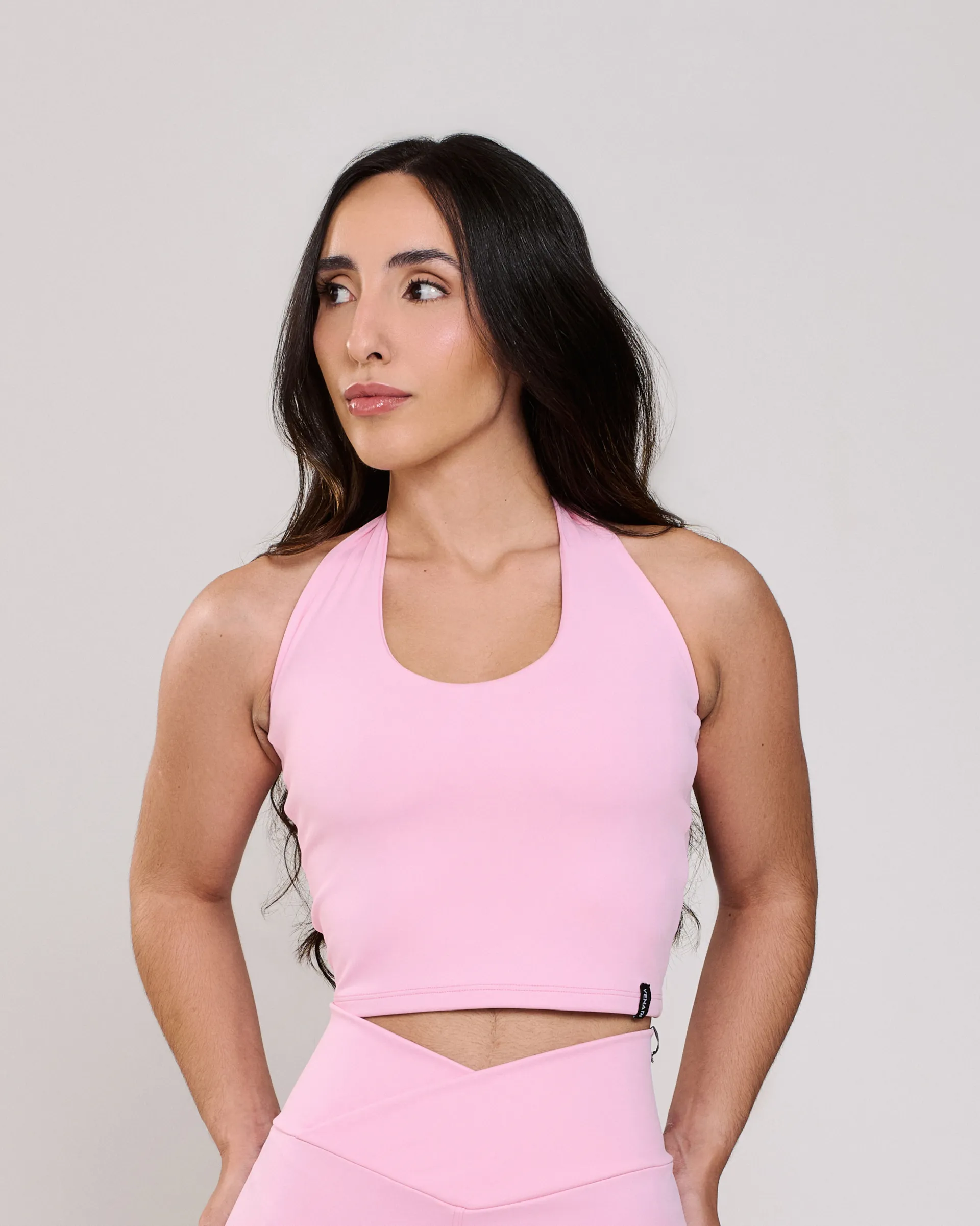 Cropped Frente Única Gab Rosa Ballet
