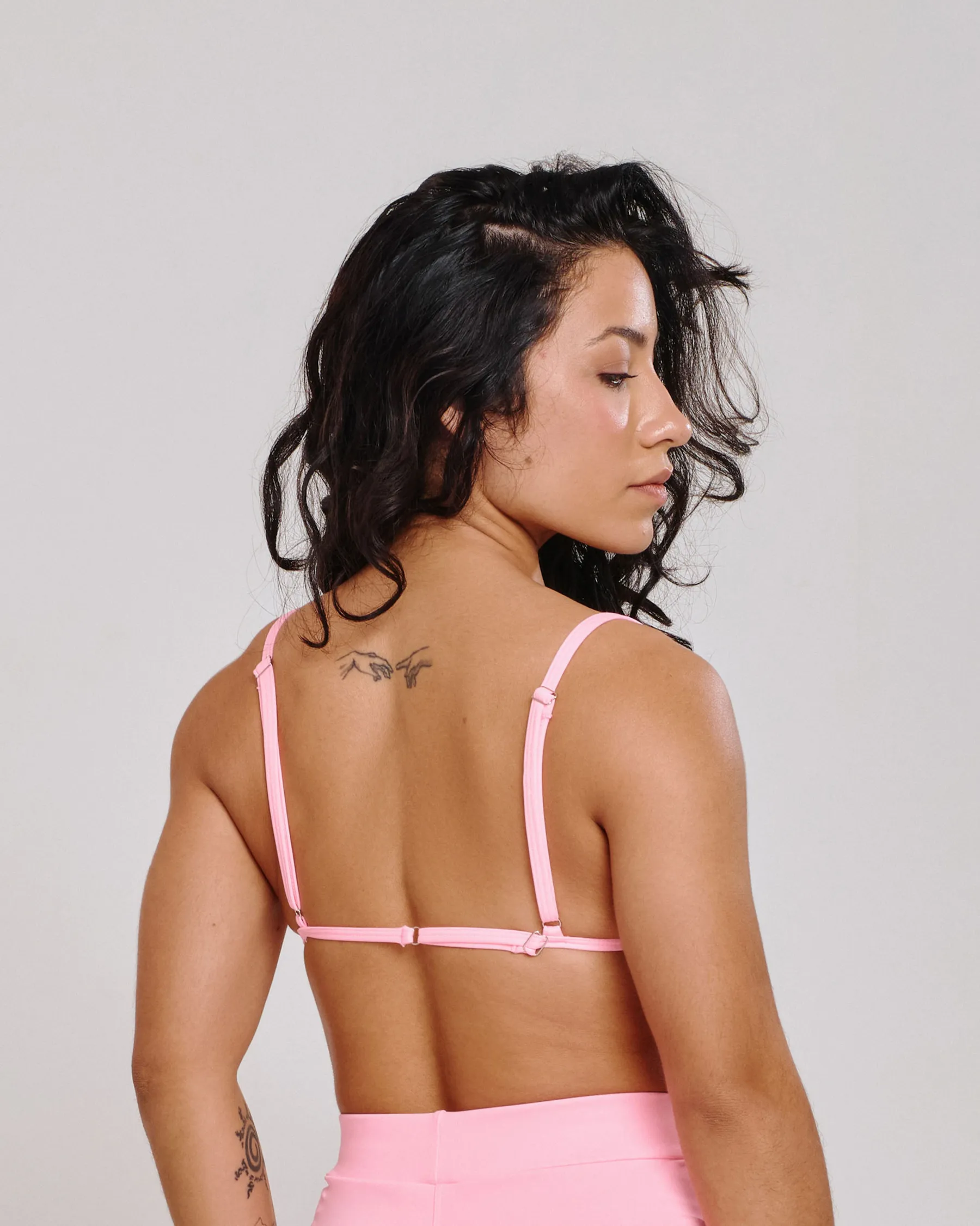 Top Aberto Isa Rosa Claro