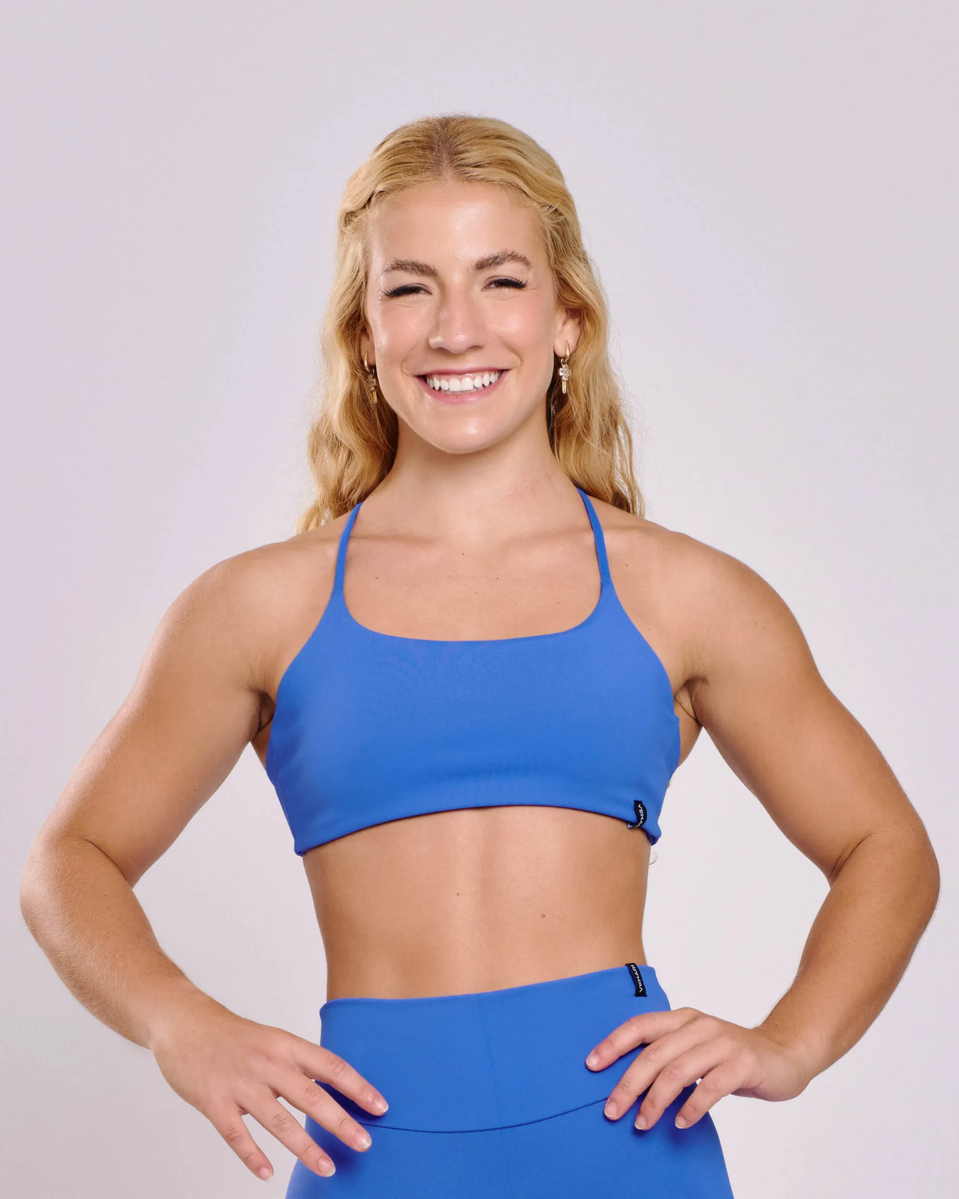 Top Básico Ajustável Azul Royal Ju Mamute