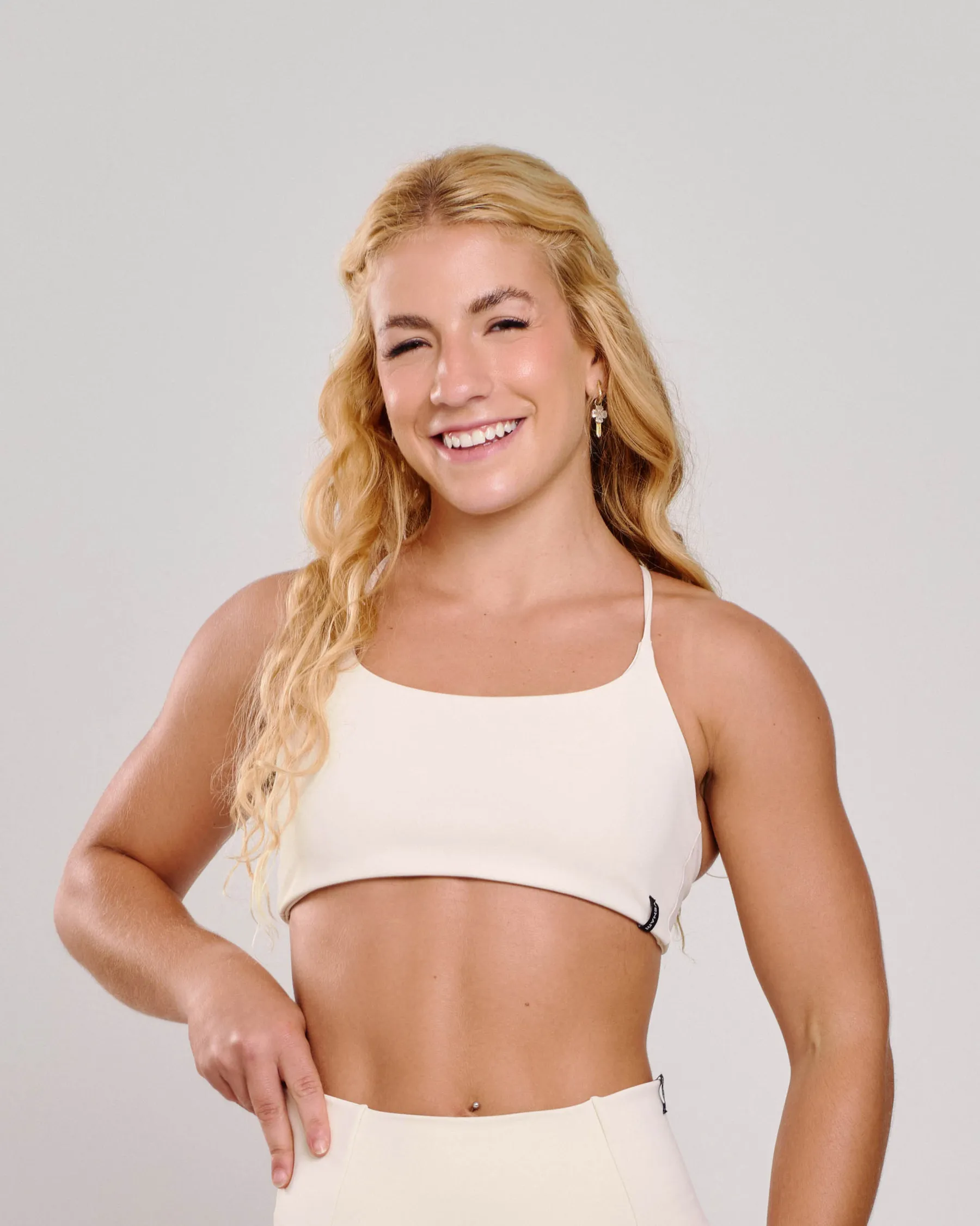 Top Básico Ajustável Off White Ju Mamute
