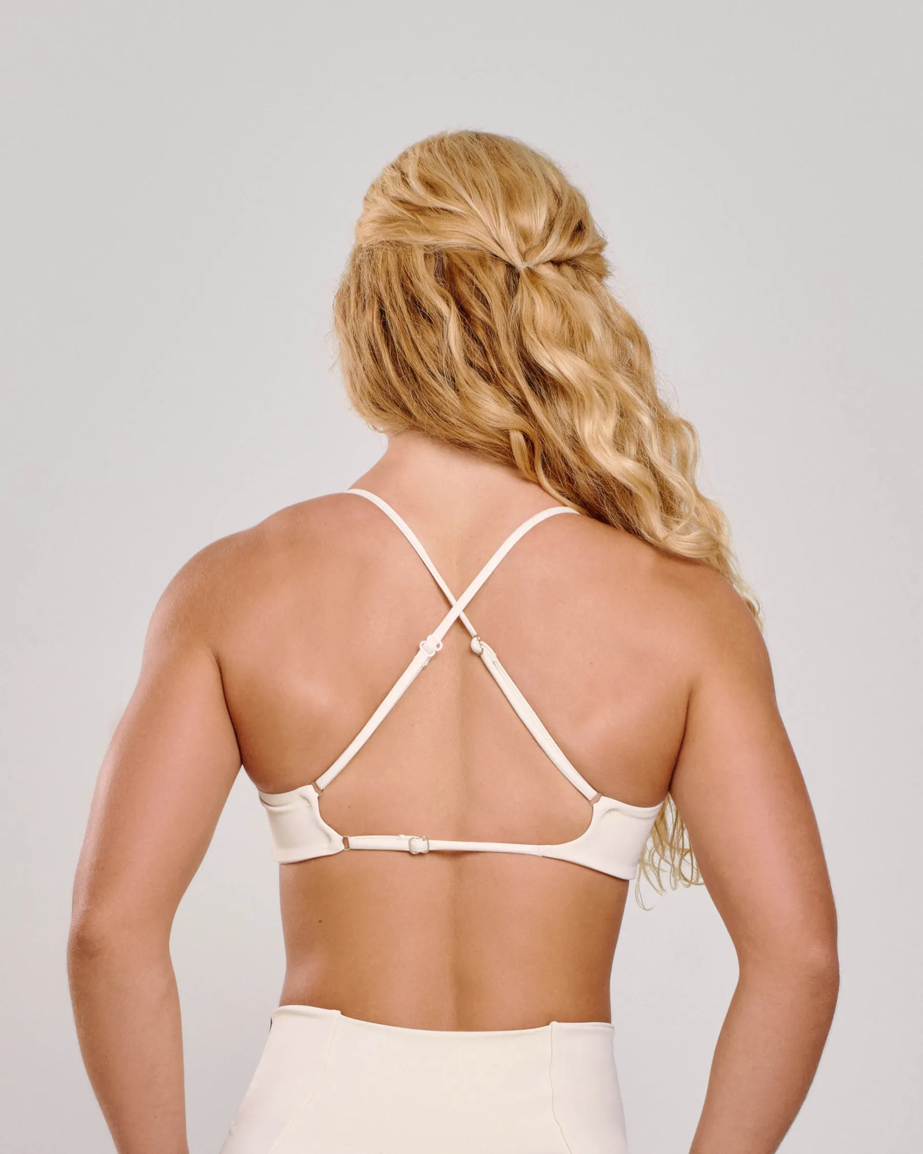 Top Básico Ajustável Off White Ju Mamute