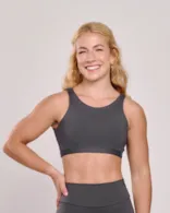 Top Cropped Aura Grafite Ju Mamute