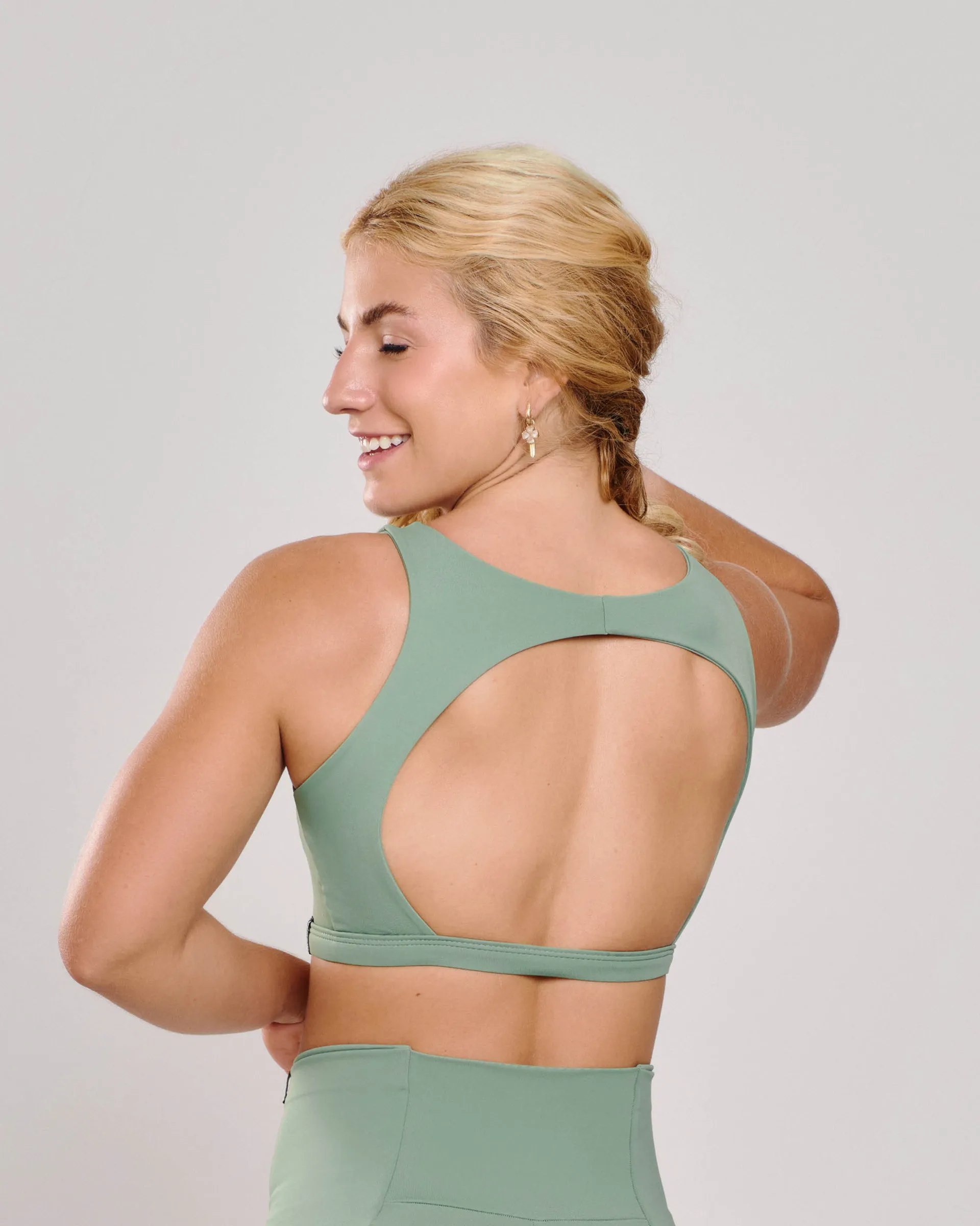 Top Cropped Aura Pistache Ju Mamute