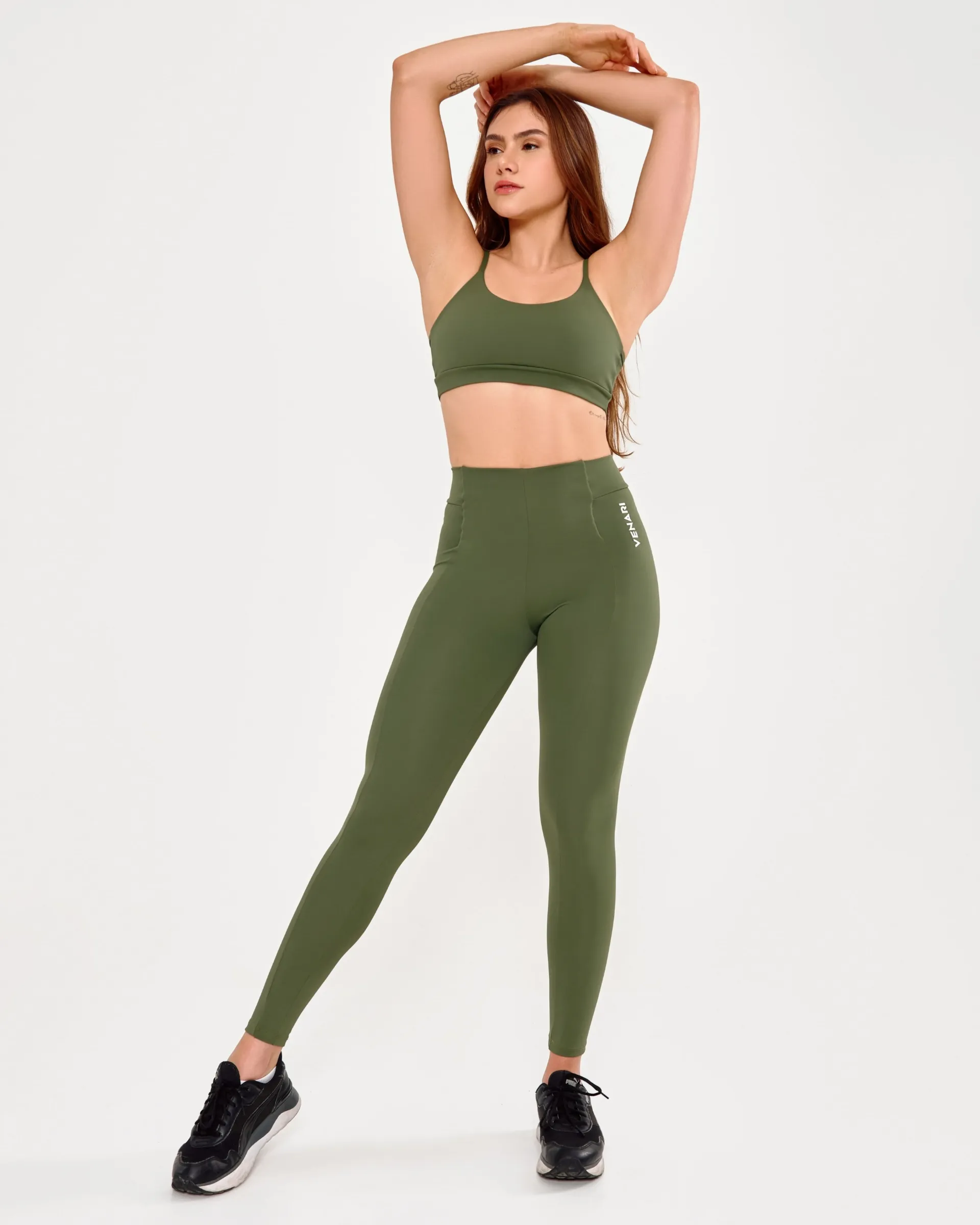 Top Cruzado Pump Verde Militar