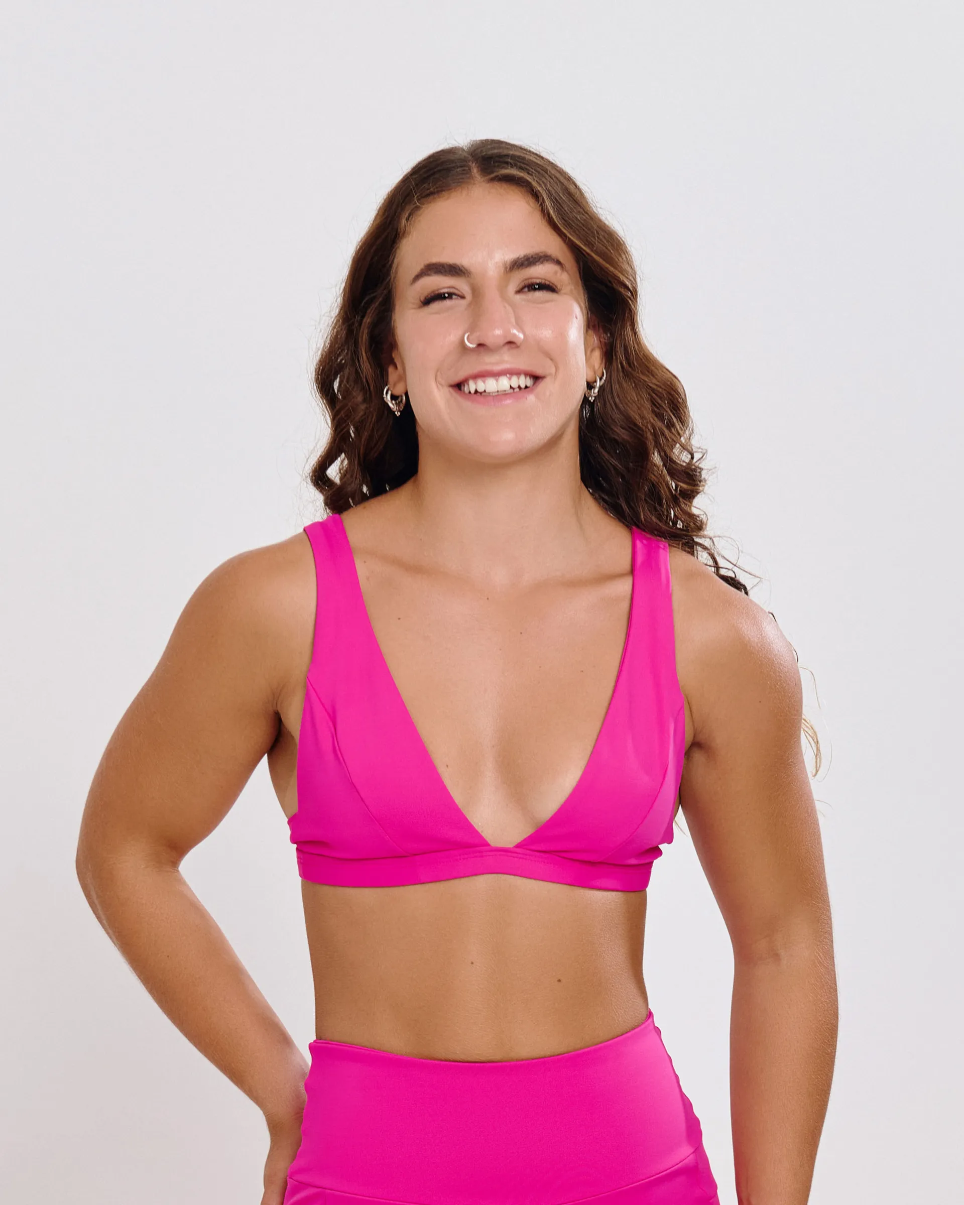 Top Decotado Ju Mamute Rosa Pink