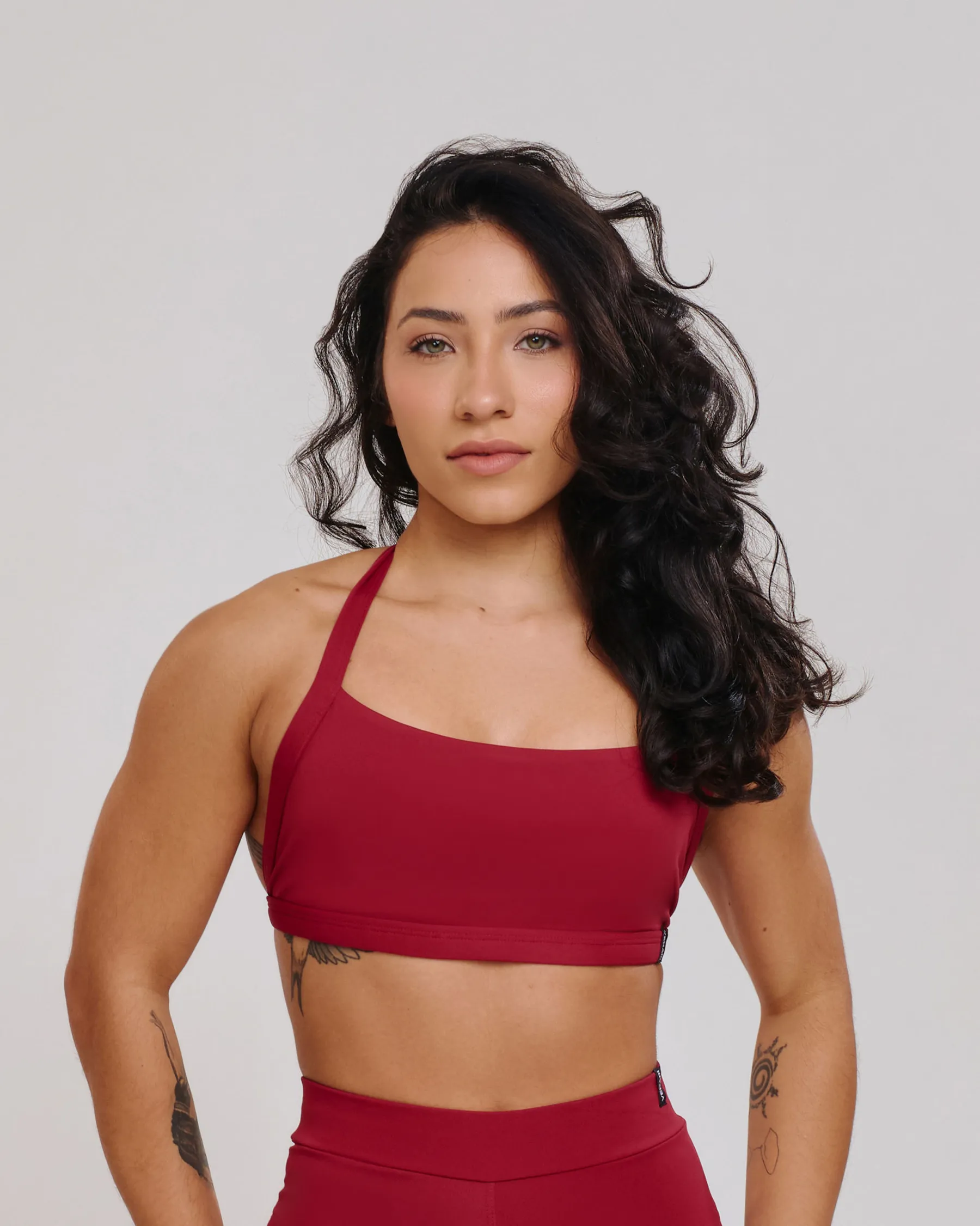 Top Frente Única Isa Deep Red